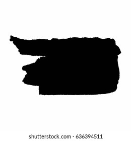 Grunge Vector Distressed Black Modern Textured Dry Brush Stroke