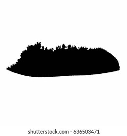 Grunge Vector Distressed Black Modern Textured Dry Brush Stroke