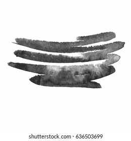 Grunge Vector Distressed Black Modern Textured Dry Brush Stroke