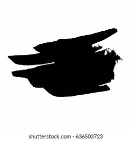 Grunge Vector Distressed Black Modern Textured Dry Brush Stroke