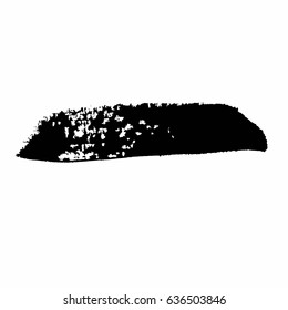 Grunge Vector Distressed Black Modern Textured Dry Brush Stroke