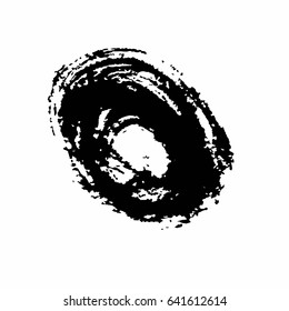 Grunge Vector Distressed Black Modern Textured Dry Brush Stroke