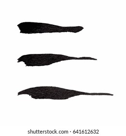 Grunge Vector Distressed Black Modern Textured Dry Brush Stroke