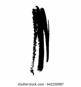 Grunge Vector Distressed Black Modern Textured Dry Brush Stroke