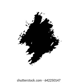 Grunge Vector Distressed Black Modern Textured Dry Brush Stroke