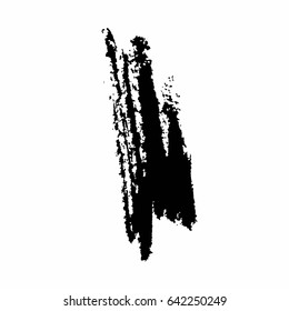 Grunge Vector Distressed Black Modern Textured Dry Brush Stroke