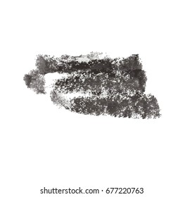 Grunge Vector Distressed Black Modern Textured Dry Brush Stroke