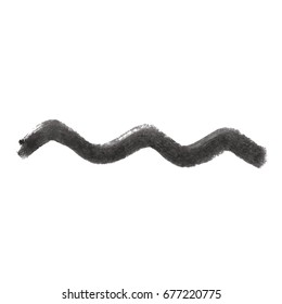 Grunge Vector Distressed Black Modern Textured Dry Brush Stroke