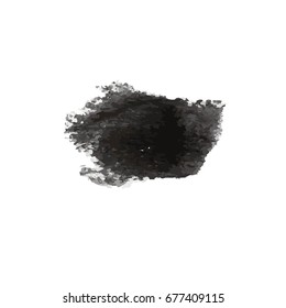 Grunge Vector Distressed Black Modern Textured Dry Brush Stroke