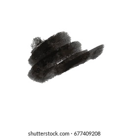 Grunge Vector Distressed Black Modern Textured Dry Brush Stroke