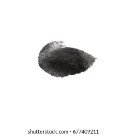 Grunge Vector Distressed Black Modern Textured Dry Brush Stroke