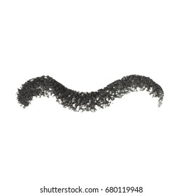 Grunge Vector Distressed Black Modern Textured Dry Brush Stroke