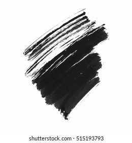 Grunge Vector Distressed Modern Textured Brush Stroke Dry