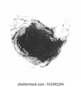 Grunge Vector Distressed Modern Textured Brush Stroke Dry