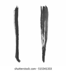 Grunge Vector Distressed Modern Textured Brush Stroke Dry