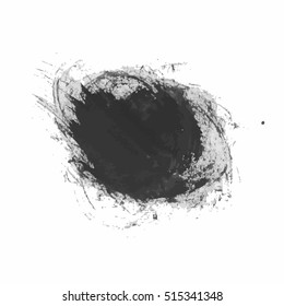 Grunge Vector Distressed Modern Textured Brush Stroke Dry