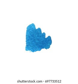 Grunge Vector Distressed Modern Textured Brush Stroke Dry blue ink