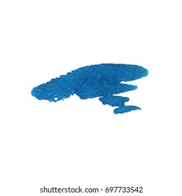 Grunge Vector Distressed Modern Textured Brush Stroke Dry blue ink