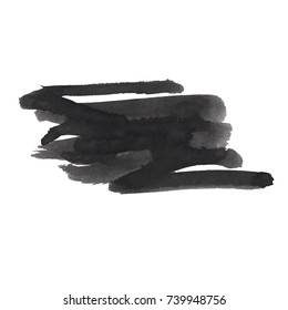 Grunge Vector Distressed Modern Textured Brush Stroke Dry