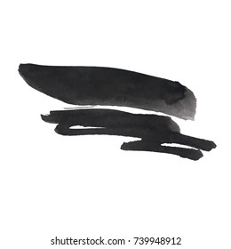 Grunge Vector Distressed Modern Textured Brush Stroke Dry