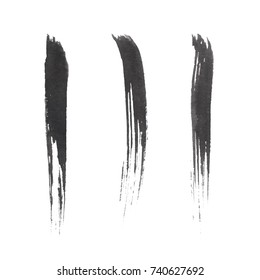 Grunge Vector Distressed Modern Textured Brush Stroke Dry