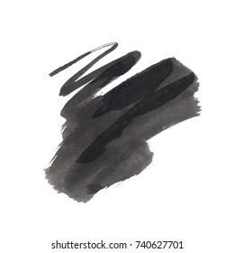Grunge Vector Distressed Modern Textured Brush Stroke Dry
