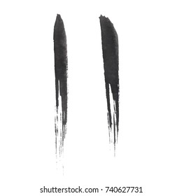 Grunge Vector Distressed Modern Textured Brush Stroke Dry
