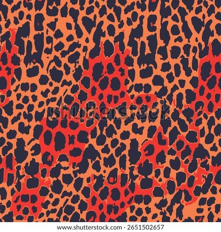 Grunge Vector elegant abstract inverted vivid color sets leopard animal skin cheetah, wild life, fashion, print repeat, naturale textured, fabric seamless pattern, all over print suitable on surface 