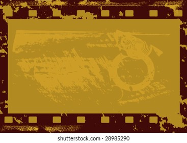 Grunge Vector Film Strip
