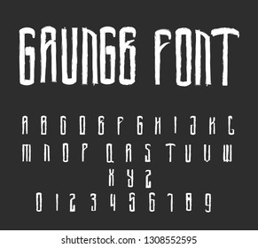 Grunge Vector Font - Horror Font 