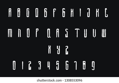 Grunge Vector Font - Horror Font 