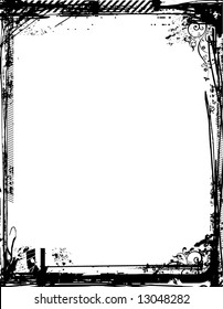 Grunge vector frame 9 (vector)