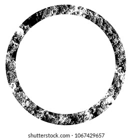 Grunge vector frame.  Abstract round shape