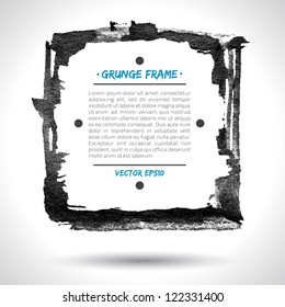 Grunge vector frame. Grunge background. Watercolor background. Retro background. Vintage background. Business background. Abstract background. Hand drawn. Texture background. Abstract shape