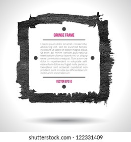 Grunge vector frame. Grunge background. Watercolor background. Retro background. Vintage background. Business background. Abstract background. Hand drawn. Texture background. Abstract shape