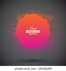 Grunge vector frame. Grunge background. Watercolor background. Retro background. Vintage background. Business background. Abstract background. Hand drawn. Texture background. Abstract round shape