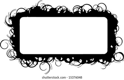 grunge vector frame with empty space for text