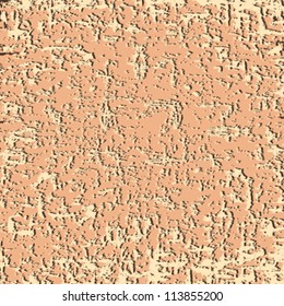 Grunge vector ink brush. Orange frame texture. Paper illustration background.