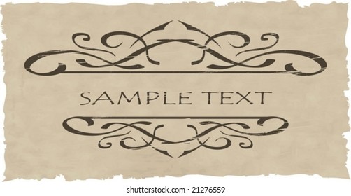 grunge vector ornate and frame
