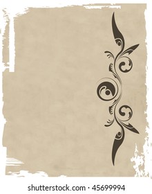 grunge vector ornate and frame