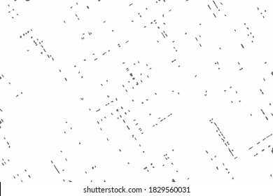 Grunge vector overlay. Black and white rough texture. Monochrome scratched background.