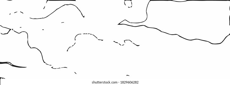 Grunge vector overlay. Black and white rough texture. Monochrome scratched background.