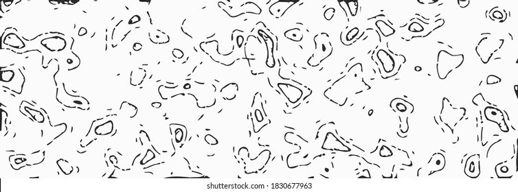 Grunge vector overlay. Black and white rough texture. Monochrome contrast background.