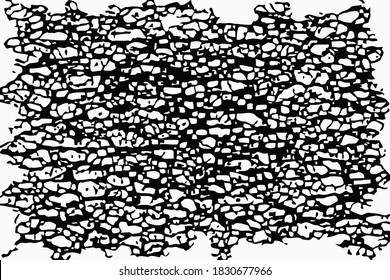 Grunge Vektorüberlagerung. Schwarz-Weiß-Rohstruktur. einfarbiger kratzter Hintergrund.