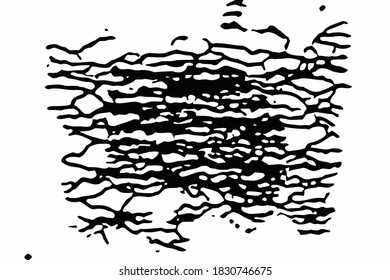 Sobreposición vectorial gruesa. Textura áspera en blanco y negro. Fondo arañado monocromo.
