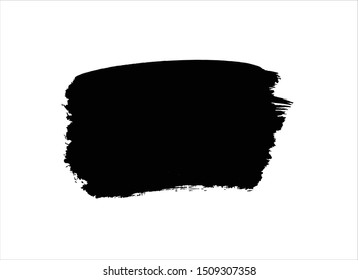 grunge vector paint texture ink brush stroke background.black watercolor 