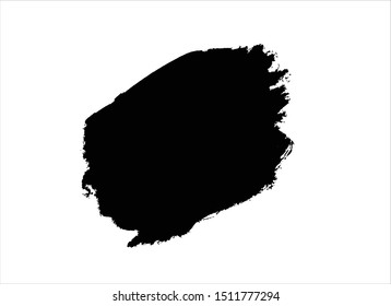 grunge vector paint texture ink brush stroke background.black watercolor 
