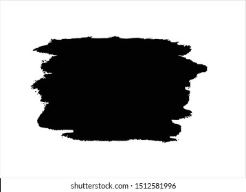 grunge vector paint texture ink brush stroke background.black watercolor