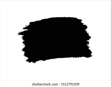 grunge vector paint texture ink brush stroke background.black watercolor
