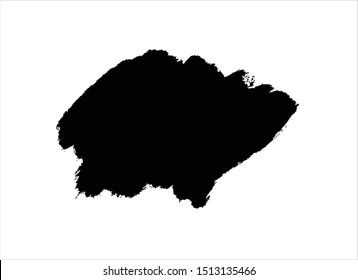 grunge vector paint texture ink brush stroke background.black watercolor